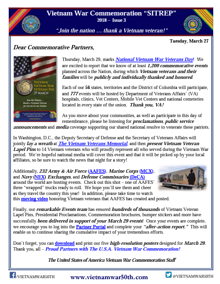VWC SITREP 2018, Issue 3